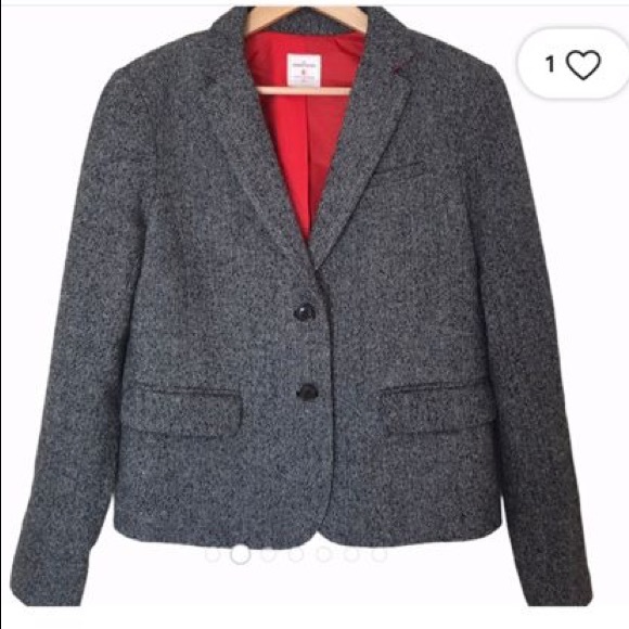 Gap Academy Wool / Silk Blended Herringbone Blazer - Picture 3 of 14